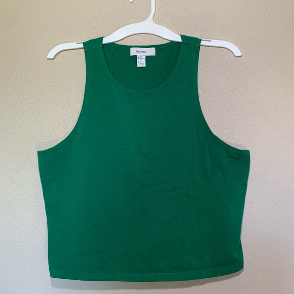 Forever 21 Tops - Forever 21 Green Tank Top 2X